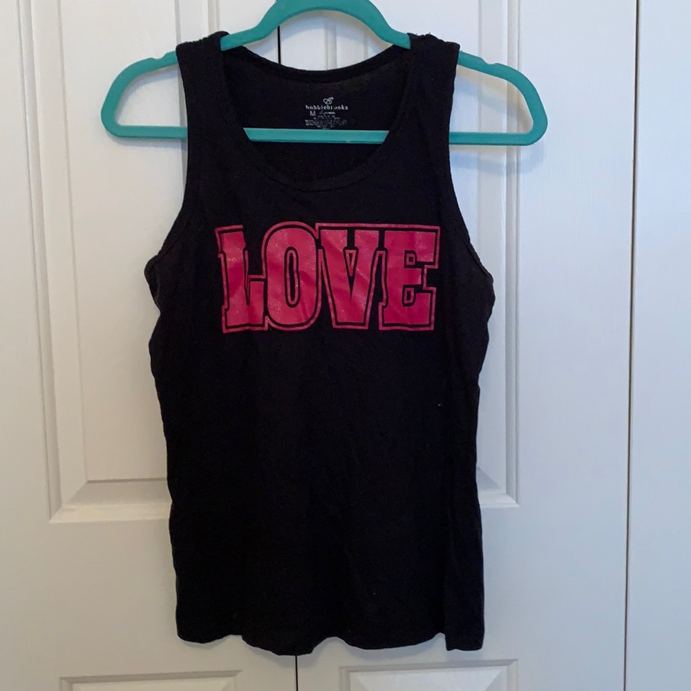 Black tank top